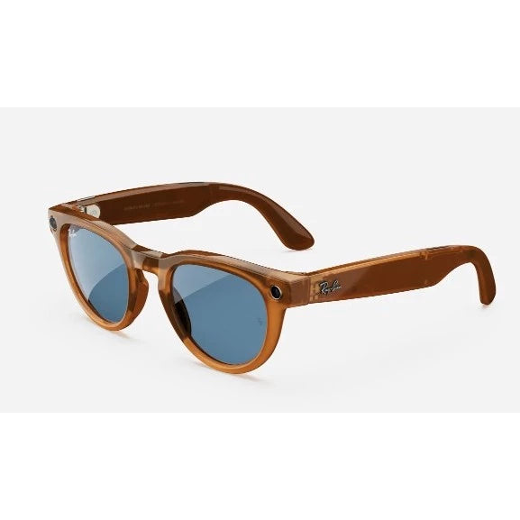 Rayban Meta Headliner smartglasses caramel blue