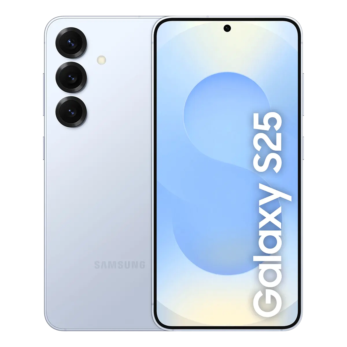 Samsung Galaxy S25 smartphone blue