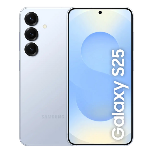 Samsung Galaxy S25 smartphone blue