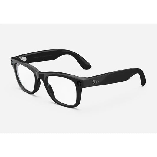 Rayban Meta Wayfarer smartglasses black clear