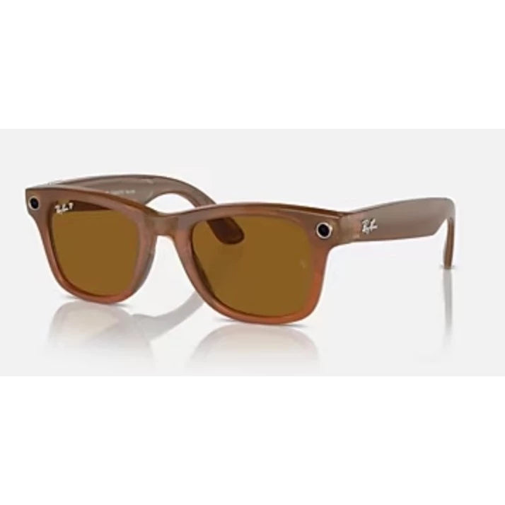 Rayban Meta Wayfarer smartglasses caramel brown