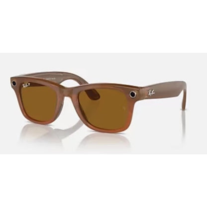Rayban Meta Wayfarer smartglasses caramel brown